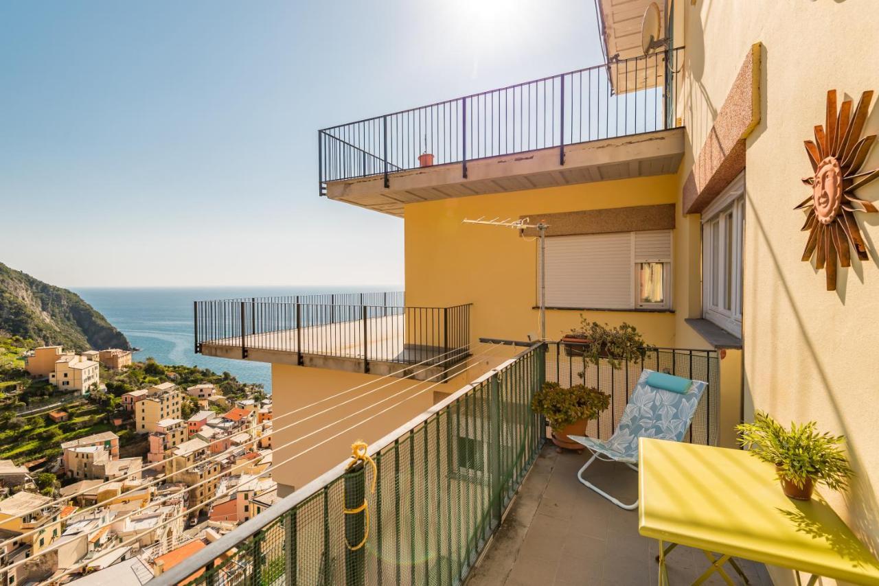 Cinque Terre D'Amare Sea View Big Apartment For Travel Lovers Riomaggiore Dış mekan fotoğraf